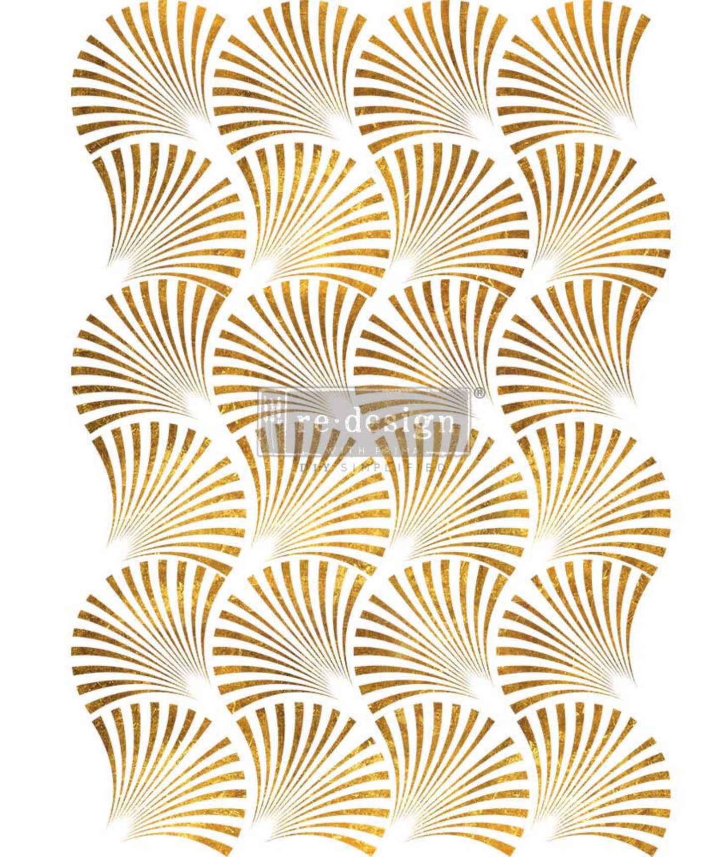 Decor Transfers® – Geo Wave – total sheet size 24×35, cut into 3 sheets